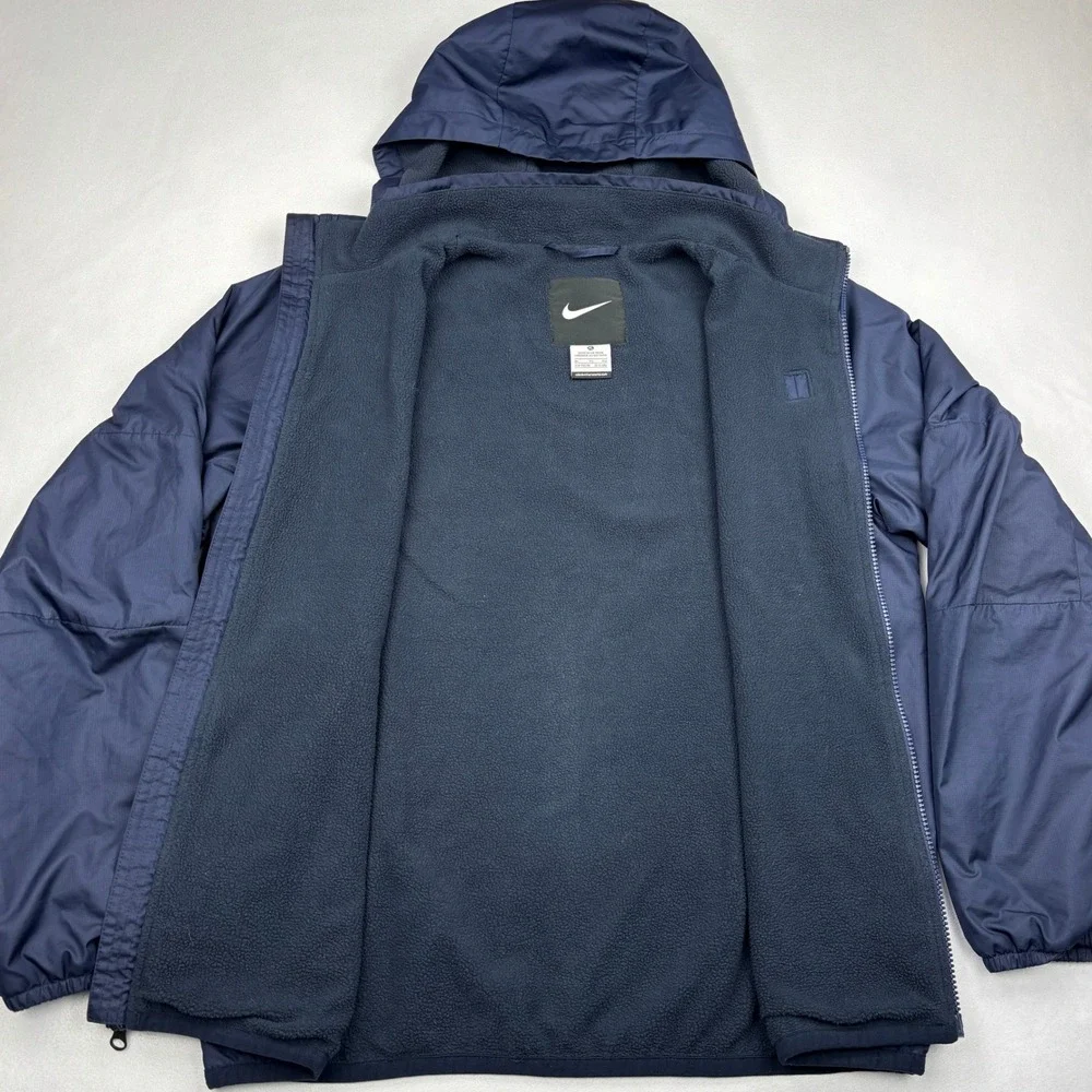 Nike Storm-FIT Jacket Boys XL Navy Fleece Lined Hooded ISL Futbol 645905-451